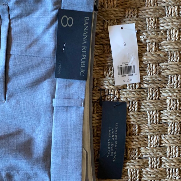 NWT Banana Republic Logan Lightweight Wool Pant sz 8 - Picture 3 of 6